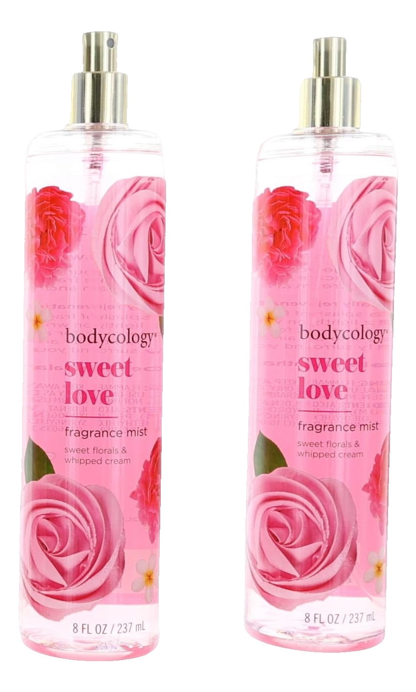 Sweet Love by Bodycology, 4 Pack 8 oz Fragrance Mist for Women