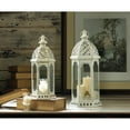 thumbnail image 3 of Home Locomotion 849179027056 Graceful Distressed Lantern, White - Large, 3 of 3