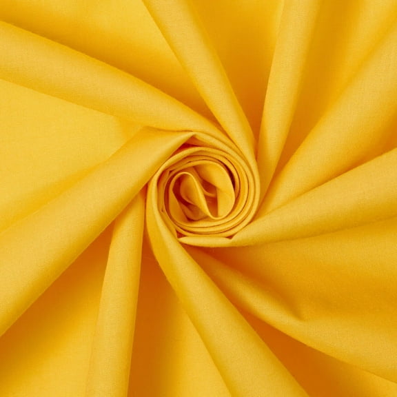 Cotton Polyester Broadcloth Fabric Premium Apparel Quilting 60" Wide Sold By the Yard Wholesale (Sunflower )