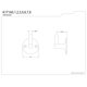 thumbnail image 2 of Kingston Brass K171A8 - Soporte De Pared Para Conector De Ducha (Níquel Cepillado), 2 of 2