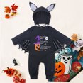 thumbnail image 2 of GCETTIC Infant Boys Girls Halloween Romper Jumpsuit Cotton Baby Clothes Solid Color Baby Crawling Suit Long Jumpsuit Newborn Pajamas Orange 3-6 Months, 2 of 9
