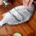 thumbnail image 3 of HEMOTON Stainless Steel Fish Scale Scraper Kitchen Gadget with Comfortable Handle Silver 430 Steel, 3 of 8