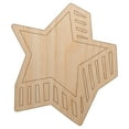 thumbnail image 1 of Star with Shadow Excellent Doodle Wood Shape Unfinished Piece Cutout Craft DIY Projects - 6.25 Inch Size - 1/4 Inch Thick, 1 of 7