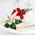 thumbnail image 3 of Xinyolin Wedding Bridal Rhinestone Enamel Flower Brooch Pin Fashion, Jewelry Accessory, 3 of 6