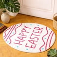 thumbnail image 4 of SLYNSHome Easter Bathroom Rug Eggs Shaped Bath Mat Soft Absorbent Non Slip Washable Rug for Bedroom Living Room, 4 of 5