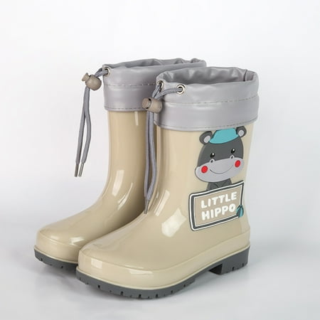 

Cathalem Extra Wide Snow Boots Children Cute Cartoon Fashion Waterproof And Non Slip Rain Boots With Flecce Rain E Girl Boots Grey 29.00