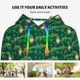 thumbnail image 4 of Lsque St Patrick's Day9 Pattern Casual Women's Hoodie,Hooded Sweatshirt with Kangaroo Pocket,Pullover Hoodie with Eye-catching Drawstrings-XX-Large, 4 of 7