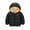 Black, variant on AJZIOJIRO 3-10Y Kids Girls Boys' Zipper down Jacket Lightweight Puffer Jacket Hooded Outerwear Waterproof Casual Coat