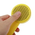 thumbnail image 5 of Unique Bargains 1 Pc Durable Pet Grooming Brush for Dog for Cat 7.48"x3.03"x2.09" Yellow, 5 of 6