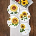 thumbnail image 4 of Summer Dining Melamine Plates Set of 4 - Sunflower, 4 of 8