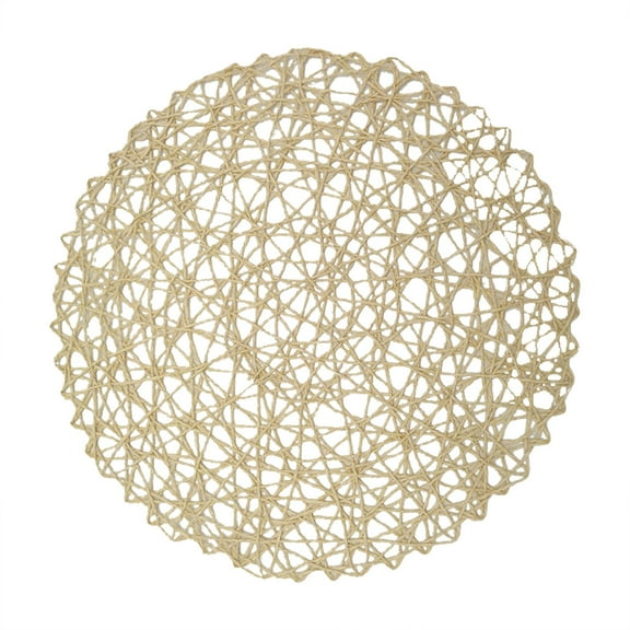 OUAGNB Clearance! 3Pcs Fine Paper Cord Placemat Round Random Braided Table Insulation Mat Paper Cord Decorative Mat Table Mat
