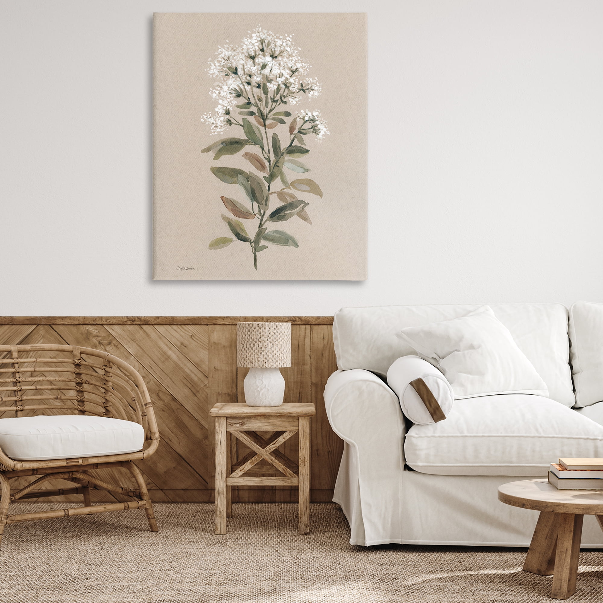 Stupell Industries Blooming Watercolor Flower Botanical & Floral Painting Gallery Wrapped Canvas Art Print Wall Art, 36 x 48