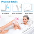 thumbnail image 4 of Cateissary 2x protectores contra salpicaduras de ducha autoadhesivos de Color transparente impermeables amplia aplicación fácil de instalar Suministros de limpieza para el hogar, 4 of 6
