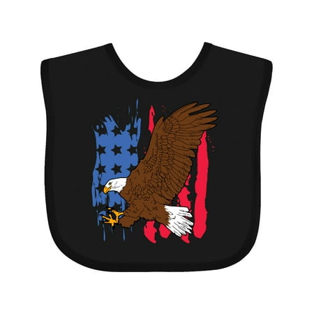 

Inktastic Eagle with American Flag Gift Baby Boy or Baby Girl Bib