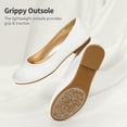 thumbnail image 3 of Zapatos de Vestir para Niña DREAM PAIRS Bailarinas Blancas Slip-on Talla 13, 3 of 6