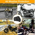 thumbnail image 3 of Universal Motorcycle Cover Waterproof Outdoor All Season Protection with Reflective Strips and Lockholes, Sze XXXL, 104x41x49 inch, 3 of 6