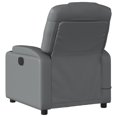 thumbnail image 2 of vidaXL Fauteuil Inclinable de Massage en Similicuir Gris, 2 of 5