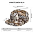 thumbnail image 6 of Daiia Cut Cats print Flat Bill Hats Flat Brim Trucker Cap Baseball Cap Adjustable Classic Low Profile Hat Unconstructed Plain Cap, 6 of 9