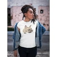 thumbnail image 2 of Watercolor French Bulldog, Cute T-Shirt Women -Image by Shutterstock, Female XX-Large, 2 of 4