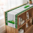 thumbnail image 6 of Table Runners 72 Inches Long Dress Scarves, St. Patrick's Day Farmhouse Kitchen Table Runner, Coffee Tablerunners, Spring Lucky Grass Truck Gray Wood Plaid 14x72 Inch, 6 of 9