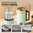 thumbnail image 6 of Electric Coffee Mug, Automatic Magnetic Stirring Cup with Temperature Display, Rechargeable Self Mixing Stainless Steel Tumbler, Portable LCD Auto Blender Gift White, 6 of 7