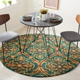 thumbnail image 2 of SAFAVIEH Heritage Tana Floral Area Rug, Green/Orange, 8' x 10', 2 of 10