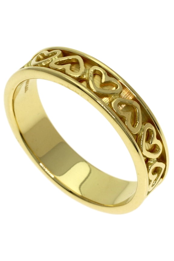 Pre-Owned Tiffany & Co. Cutout Heart Ring, 18K Yellow Gold, Women's.