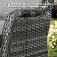 thumbnail image 6 of Gymojoy Wicker Patio Chairs Set of 2, Outdoor Lounge Chairs with Cushions for Porch Balcony Backyard, Grey Wicker and Grey Cushions, 6 of 11