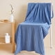 thumbnail image 1 of pstuiky Toalla de baño grande de terciopelo con rayas verticales para adultos absorbente de secado rápido para el hogar para parejas, 1 of 6