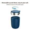 thumbnail image 3 of Aiteng Car Ashtray with Detachable Lid and LED Light, Portable Ashtray for Vehicles, Blue, 3 of 7
