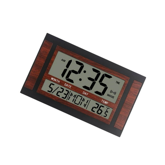 facefd Digital Alarm Clock NightStand Timmer 12/24H Timing Digital Office Clock Wall Clocks Red Black