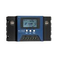 thumbnail image 1 of Contrôleur Solaire 50A 1224V Auto Focus Contrôleur de Panneau Solaire Régulateur Intelligent avec 4 Sorties USB Réglage de la Minuterie d'Affichage LCD, 1 of 7