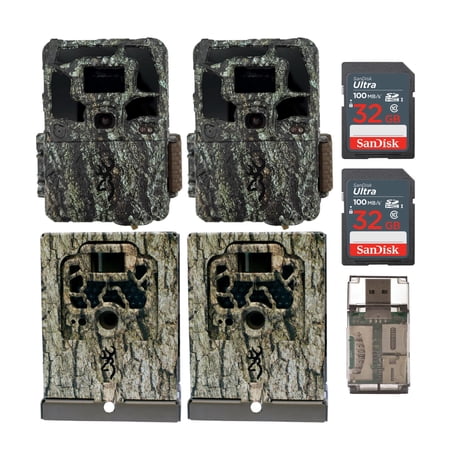 Browning Dark Ops Pro X Trail Camera w/Memory Card Security Box Bundle (2-Pack)