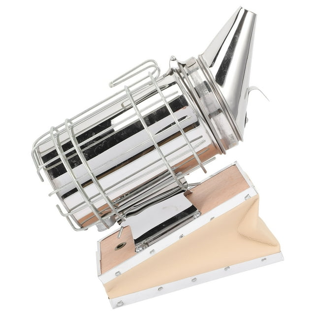 OULII Cylindrical Beekeeping Tool 1Pack Stainless Smoker for Driving Bees and Merging Colonies