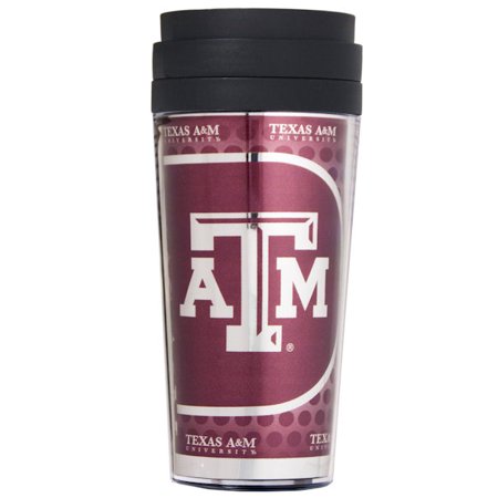 Texas A & M  14 OZ Acrylic Travel Tubler With Metallic (Best Primitive Camping In Texas)