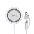 thumbnail image 6 of Magnetic Wireless Charger，Wireless Charging Pad Compatible with iPhone 17/16/15/14/13/12 Pro Plus,Max & AirPods 4/3/2 Pro &iwatch，White, 6 of 7
