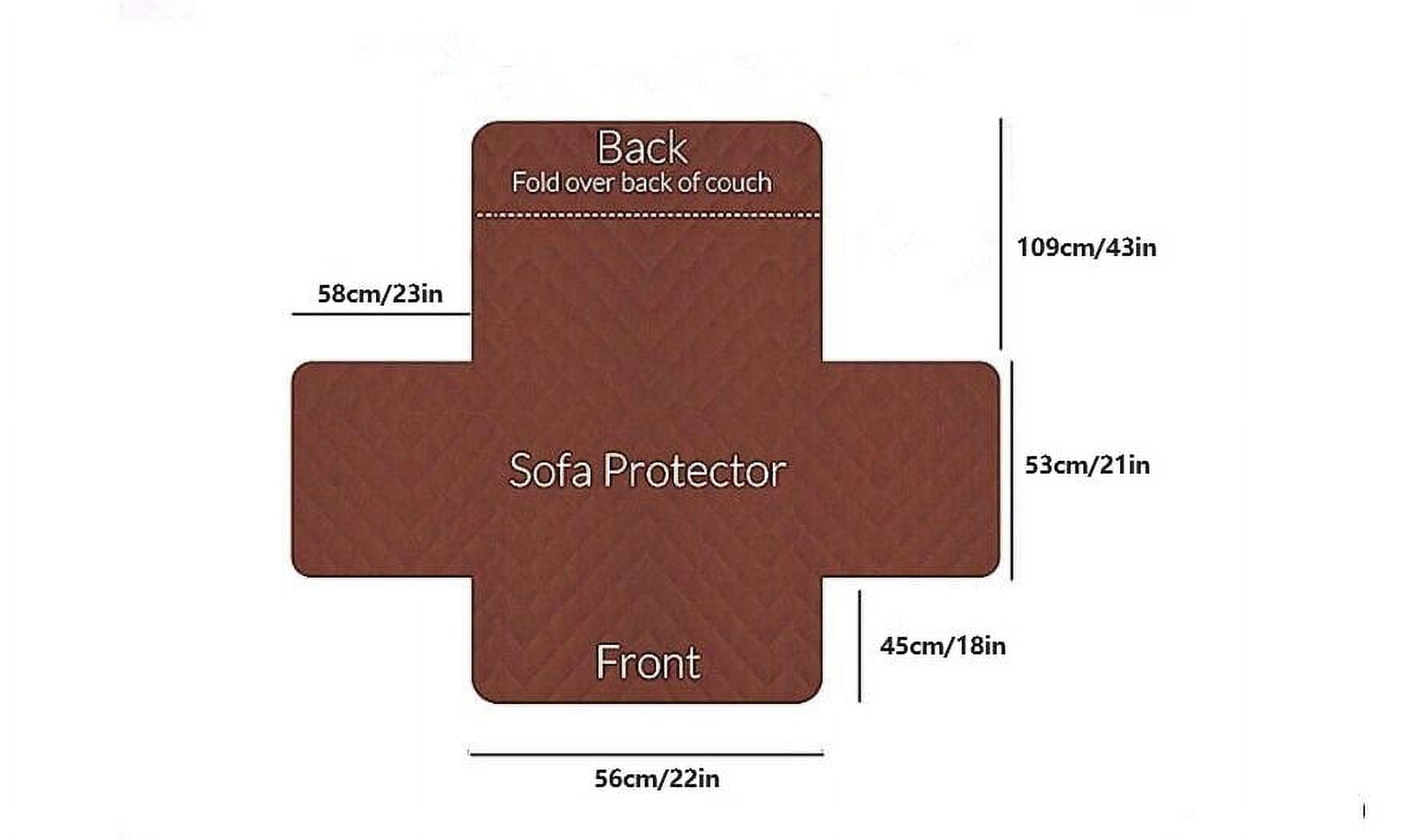 Nvzi-a Couch Cover Solid Colour Lamb Wool Sofa cushion 22.04*81.49inch White Reclining Chair Cover for Living Room Sofa Easy Fit Washable Furniture Sofa Protector