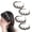 4PC, B, variant on 4PCS Wavy Crystal Headband Butterfly, Crystal Butterfly Hair Hoop Headband, Wave Rhinestone Headbands for Women's Hair, Sparkling Fashion Hair Accessories (4PC, B)