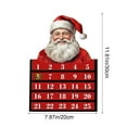thumbnail image 3 of chaungfeng Wooden Christmas Countdown Calendar, Santa Claus Advent Calendar with Sliding Date Bar, "Days Until Christmas" Display, Home Decor for Fireplace Room, Desktop Ornament, 3 of 6