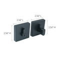 thumbnail image 5 of Design House 595702 Emblem Contemporary Square Single Cylinder Deadbolt Matte Black, 5 of 11