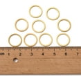 thumbnail image 3 of 10Pcs 304 Stainless Steel O-Rings 12x1mm Golden Round Linking Rings Laser Cut Solid Welded Metal Band DIY, 3 of 4