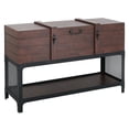 thumbnail image 4 of 24/7 Shop At Home Alba Wood Lift Top Console Table in Vintage Walnut, 4 of 7