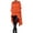 A-Orange1079, variant on XIAOCHA Women's Solid Cape Oversized Long Sleeve Hooded Zip Up Coat Warm Gothic Street Capes