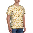 thumbnail image 2 of Bixox Men's Shiba Inu Sunflower Printed Short Sleeve Skinny Athletic T-Shirt, 2 of 6