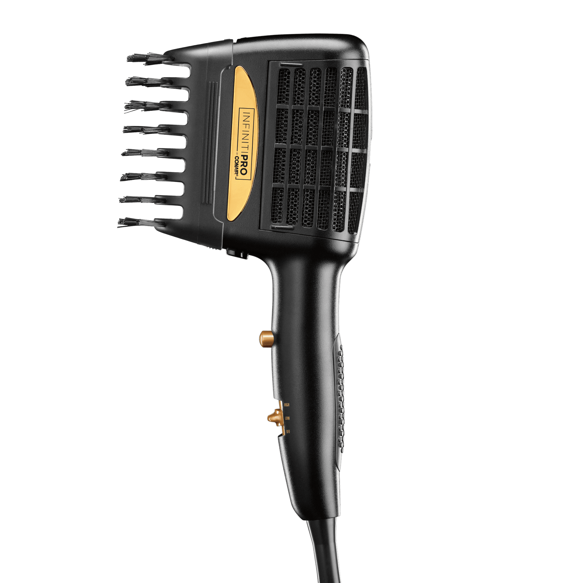 InfinitiPRO by Conair Gold 1875W 3-in-1 Styler Dual Switch Dryer