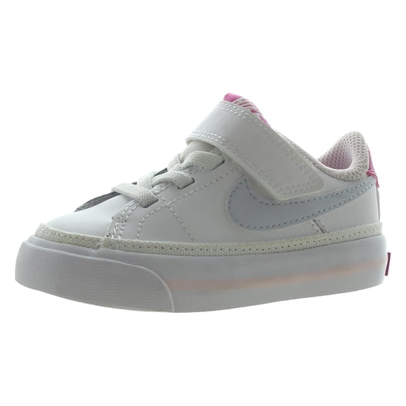 Nike Court Legacy Leather Infant/Toddler Shoes Size 4, Color: White/Football Grey