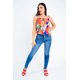 thumbnail image 1 of Blusa De Tirantes Estampado Multicolor Mundo Terra 026372, 1 of 3