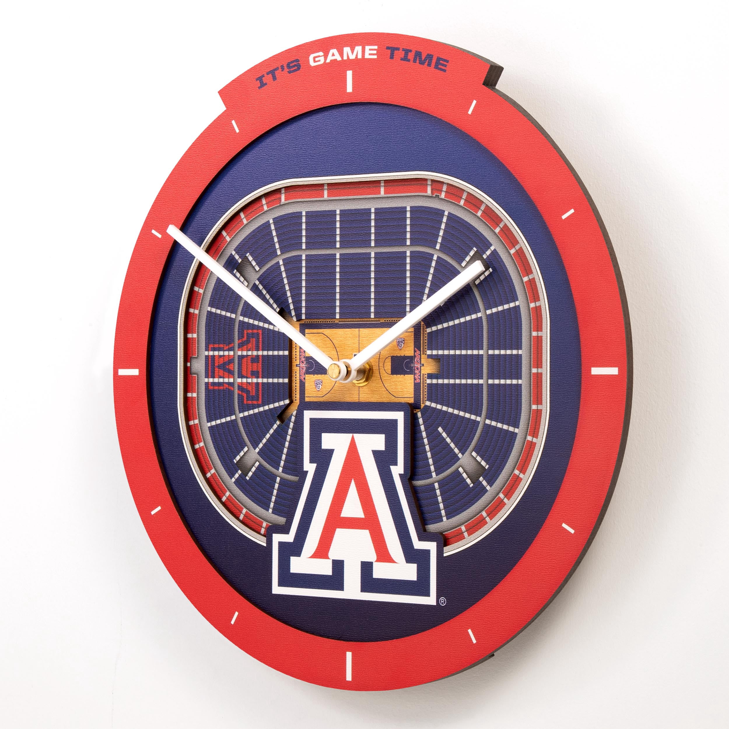YouTheFan NCAA Arizona Wildcats Stadiumview 3D Wall Clock