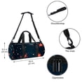 thumbnail image 5 of Constellation GYM Bag, Travel and Dance Tote, Size 17.7 Inches with Interior Zipper Pocket - Large Capacity, 5 of 6