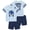 Blue, variant on SEGA Sonic the Hedgehog Short Sleeve T-Shirt and Mesh Short Set (Boys), Sizes 3T-7